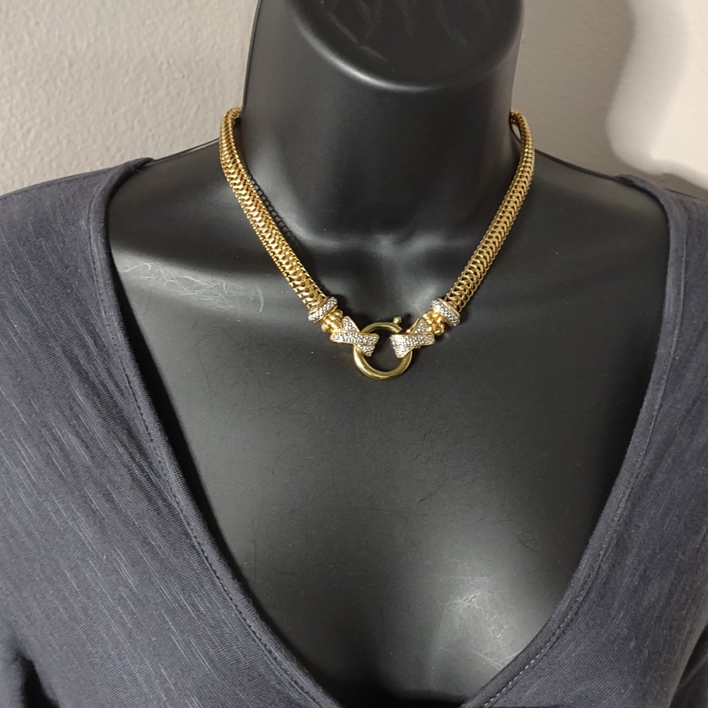Gold Tone 16 Inch Avon Necklace